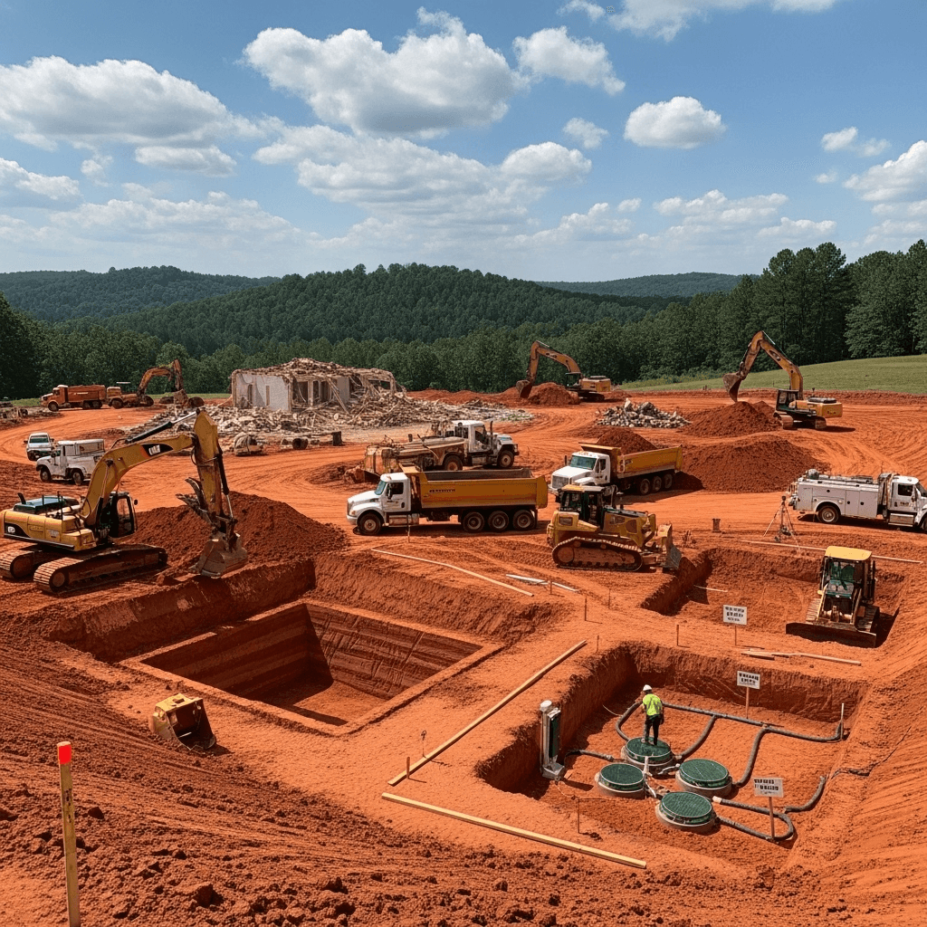 Pond Excavation & Sealing background