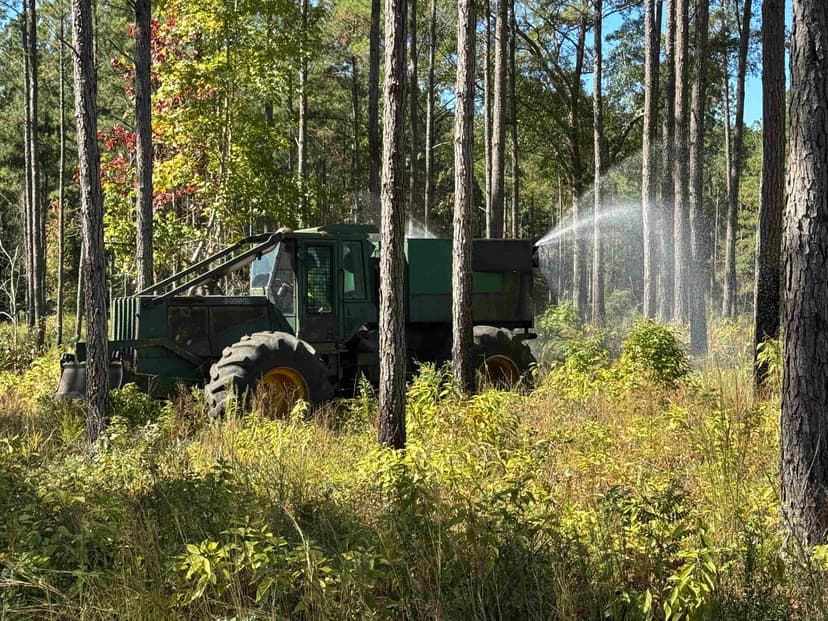Mid-rotation release spraying improving pine stand growth